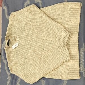 Banana Republic Oatmeal Heather Cotton-Linen Sweater
